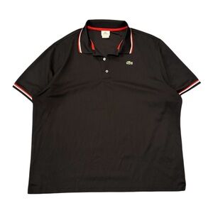 Lacoste Sport Black and Red Polo